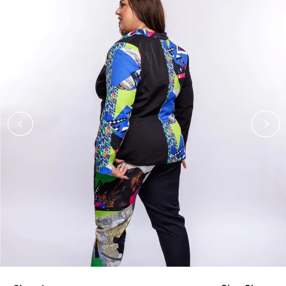 BOGO!!!!POP ART BLAZER WITH STRAIGHT-LEG PANTS~ - Picture 6 of 8